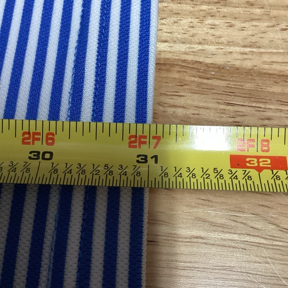 Men's Johnnie-O Short Sleeved Striped Performance‎ Polo Royal /white XL - Picture 9 of 9